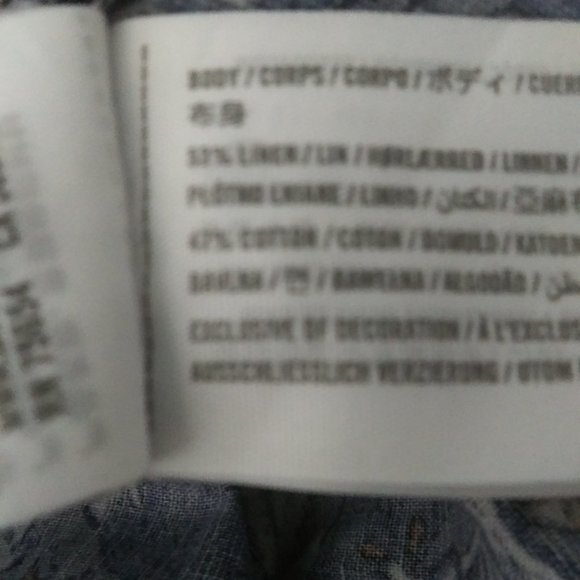 Abercrombie & Fitch button up linen blend shirt S - Picture 10 of 15